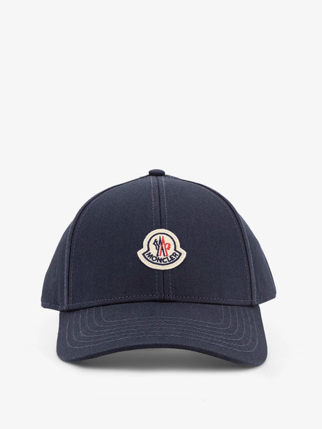 Moncler Cotton Baseball Hat - Blu