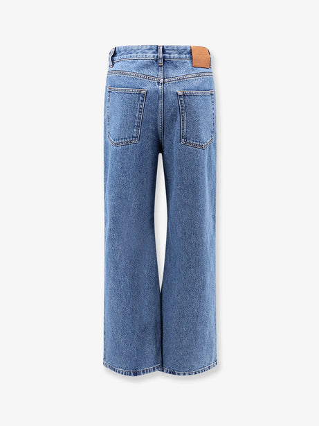 Loewe Anagram Baggy Jeans with embroidery on the front - Jeans Blue