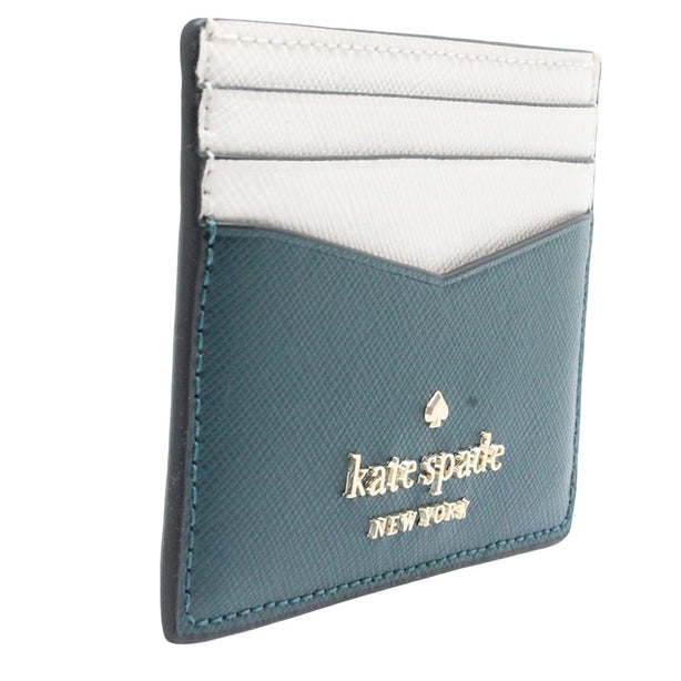 Kate Spade Staci Colorblock Small Slim Card Holder - Peacock Sapphire wlr00125