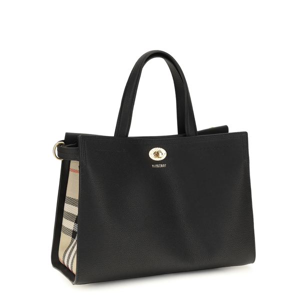Small Check Cotswolds Tote - Black
