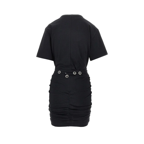 PINKO Jersey mini dress with belt