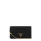 Mini Leather Shoulder Bag - Black
