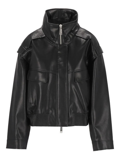 Self-Portrait Bomber Jacket - Black