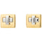 Kate Spade Phoebe Turnlock Studs Earrings - Gold/ Silver KL498