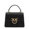 Love Bag Mini Cowhide Leather Top Handle Bag - Black