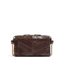 Panthea Small Suede and Nappa Shoulder Bag - Brown