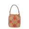 T Monogram Raffia Bucket Bag - Natural