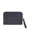 Alpine Calfskin Sicily Clutch Bag - Black