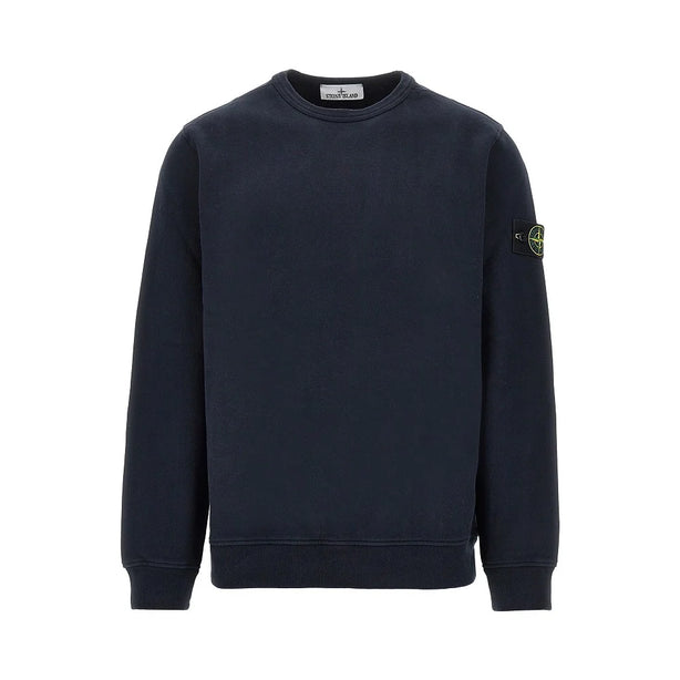 STONE ISLAND Crewneck cotton sweatshirt with Logo Badge