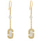 Marc Jacobs The J Marc Luxe Linear Earrings - Gold/ Crystal 2P5JER001J17