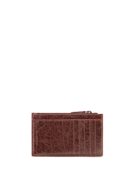 Balenciaga Le City long Card Holder - Berry Red