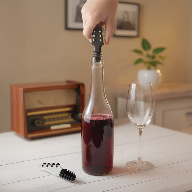 OTOTO Cork N' Roll - Wine Stoppers (Set of 2)