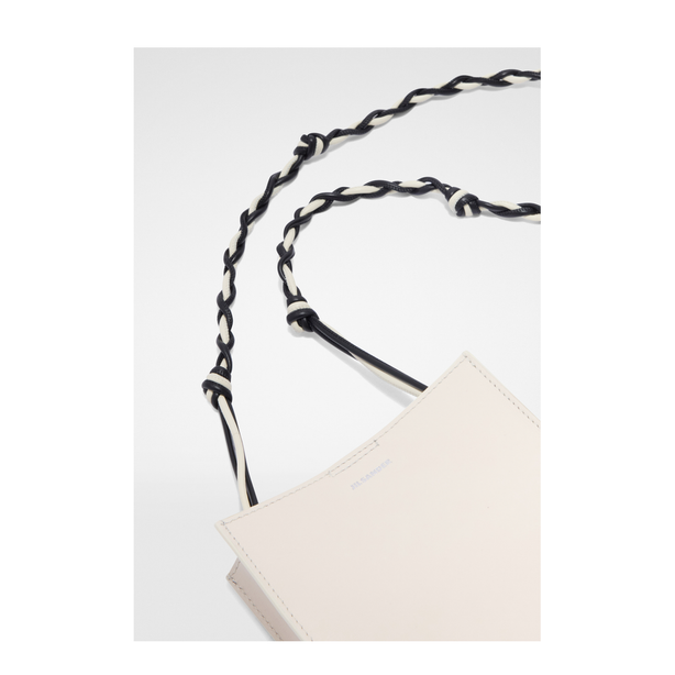 Tangle Small Leather Shoulder Bags - Eggshell