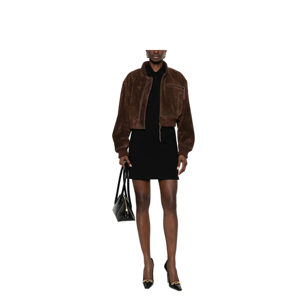Saint Laurent Cassandre Cotton Piqué Dress