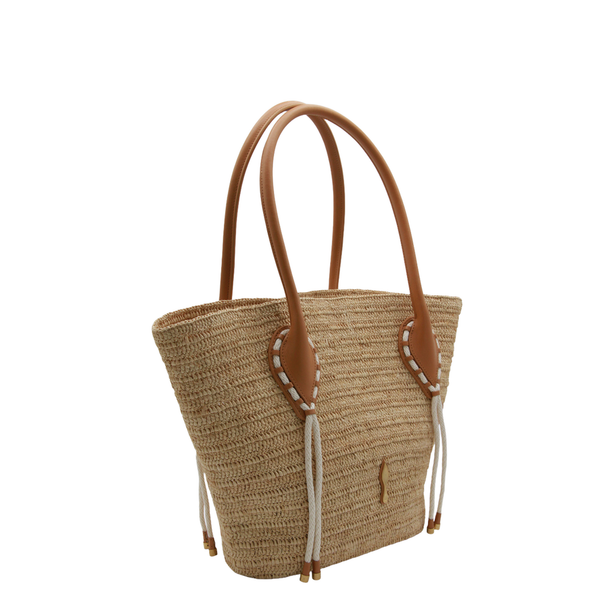 Venus Raffia Tote - Natural