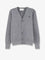 Ami Paris Wool cardigan with iconic embroidery - Griscendrechine/Noir