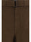 Lemaire Heavy dyed twill Belted Pants - Ristretto