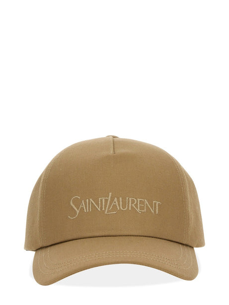 Saint Laurent Hats Beige