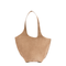 Suede Leather Shoulder Bag - Tobacco