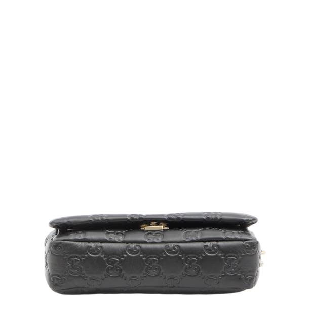 GG Milano Small Exotic Leathers Top Handle Bag - Black