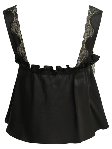 Chloé Casual top with ruffles - Black