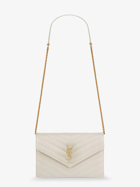 Saint Laurent Envelope leather crossbody bag - Cremasoft