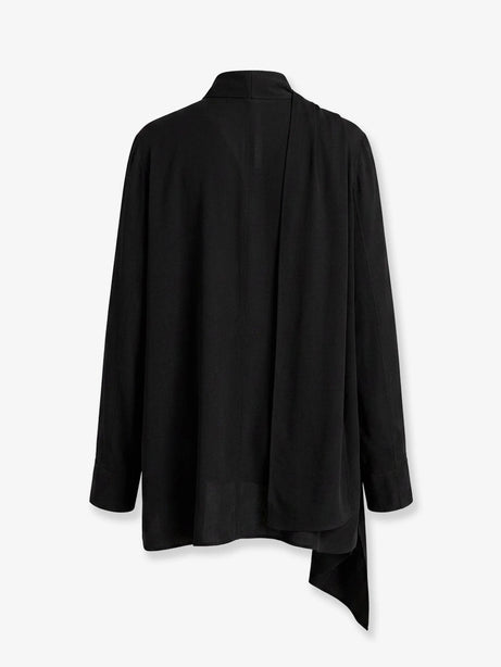 Toteme Viscose shirt with scarf detail - Black