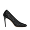 Black Macramé Pump