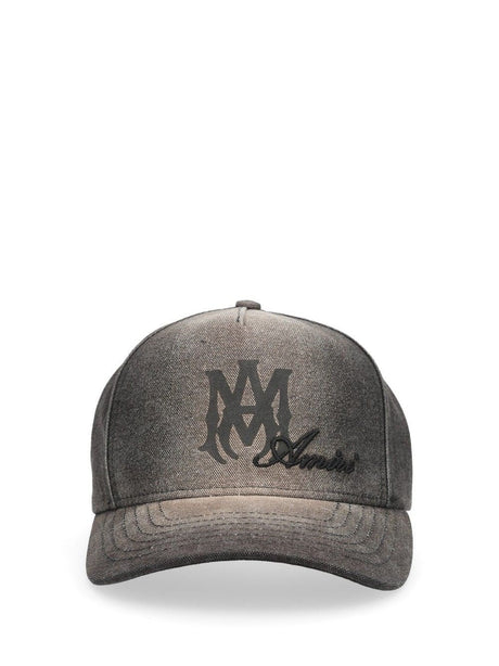 Amiri Canvas Hat Ma Script - Black