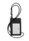 Coach Coach Mens Zip Lanyard Card Case In Signature Canvas - Charcoal/Black