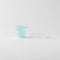 Foldable Travel Cup with Case (74x77x20mm)- Light Blue
