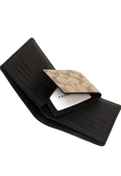 Coach 3 In 1 Wallet In Signature Canvas - Mahogany/Multi
