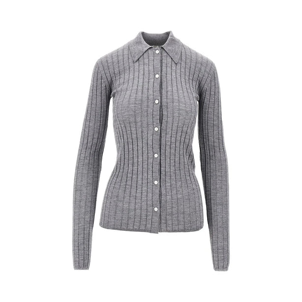 TOTEME Ribbed cashmere and silk cardigan