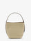 Toteme Petite Belted leather handbag with logo lettering print - Cashew