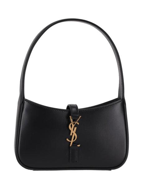 Saint Laurent Le 5 À 7 Mini Calfskin Hobo Bag - Black