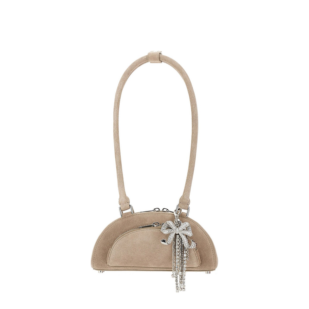 Mini Shoulder Bag Mini Cow Leather Shoulder Bag - Grey