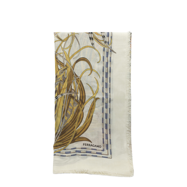Rooster Cashmere And Silk Scarf