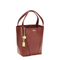 Spin Small Shiny Grained Cowhide Shoulder Bag - Red