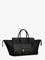 Celine Luggage leather handbag with logo lettering on the front - Black