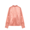 Coral-Coloured Shirt in Silk Blend