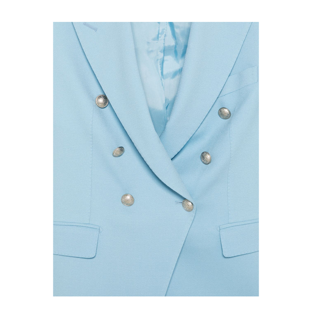 Light Blue Double Breasted Dress