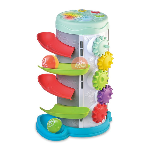 Hap-P-Kid Little Learner 5 In 1 Activity Fun Tower | Activity Center | Sensory Activity Toy | Interactive Toy | 12 months+