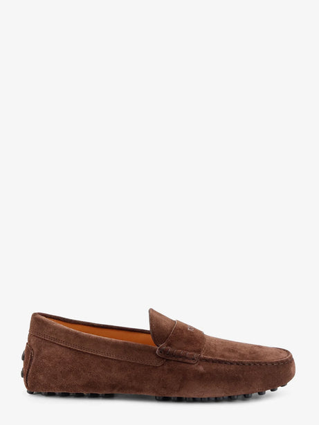 Tod'S Suede loafers with Gommini detail on the back - Marrone