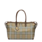 Medium Check Zip Tote - Archive Beige