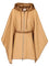 Moncler Padded Wool Blend Cape - Beige