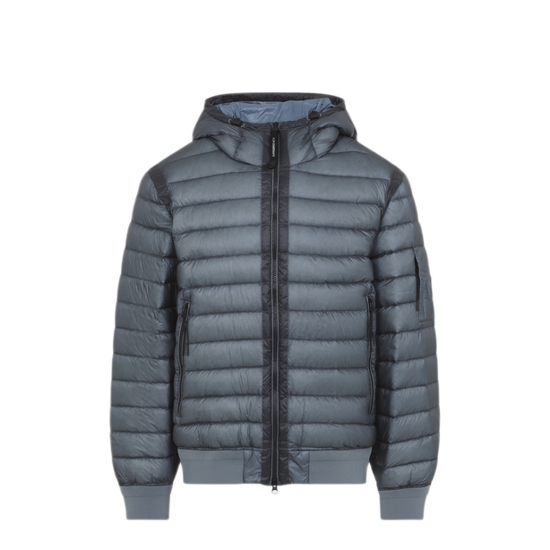 Shell Hooded Lens Down Jacket