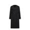 Black Double-Breasted Cotton-Blend Trench Coat