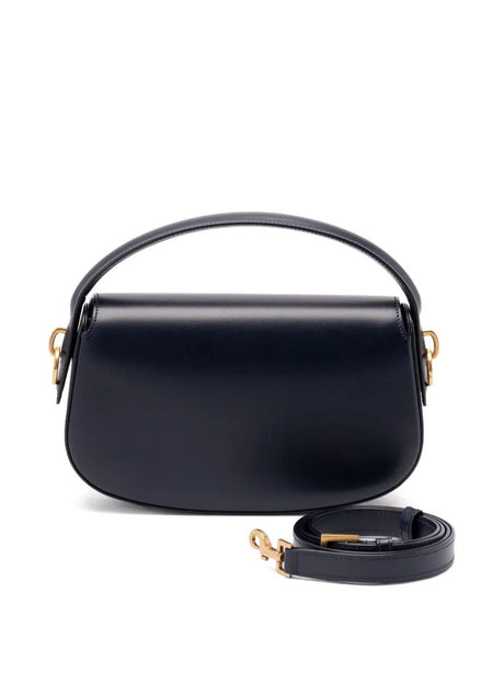 Saint Laurent Voltaire Calfskin Box Shoulder Bag - Dark Blue