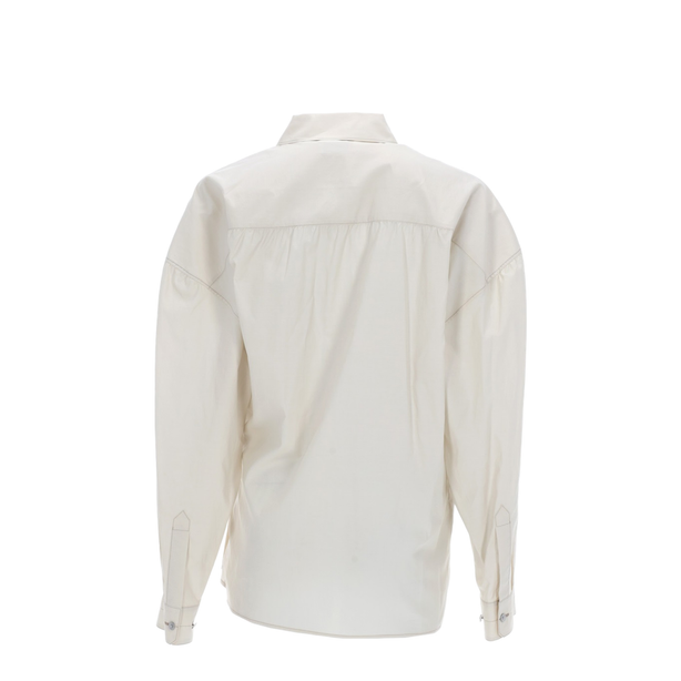 Straight Collar Twisted Shirt