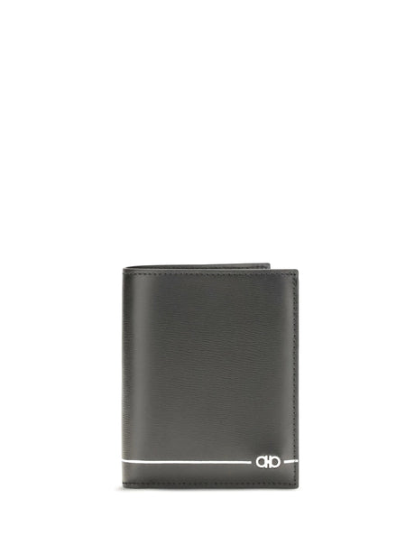Ferragamo Gancini bifold Wallet - Black